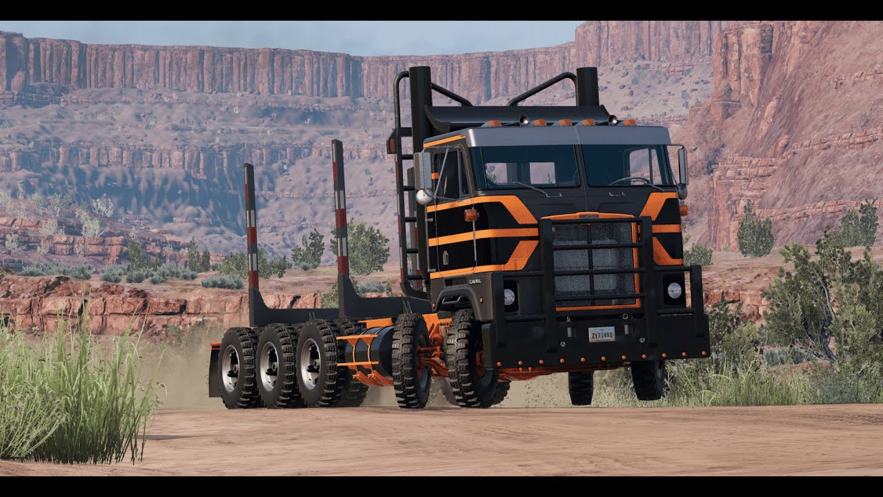 Rally Racing a 2400HP 16 Wheeled Semi Truck - BeamNG.drive