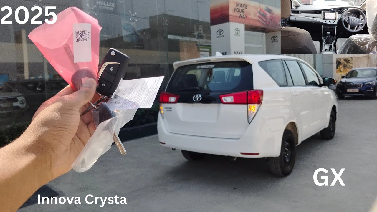 Ye Hai Asli 8 Seater 😍Toyota Innova Crysta Gx Second Base Model 2025😎 Detail Review#viral