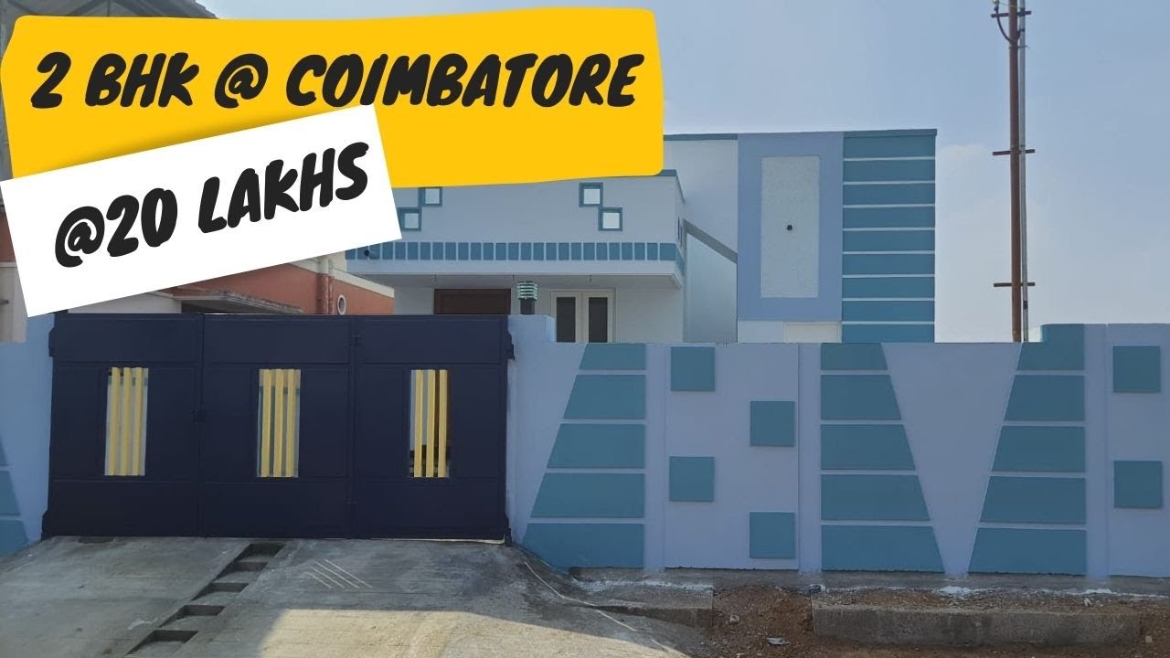 2 BHK House | Coimbatore house Construction | home Interiors | house at 20 lakh |