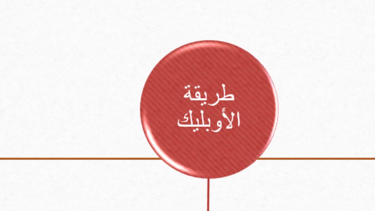 الرسم الهندسي الجزء الثالث - طريقة الأوبليك