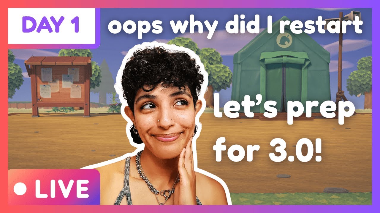 🔴 [DAY 1] ACNH: 3.0 prep from SCRATCH (yes I have regrets)