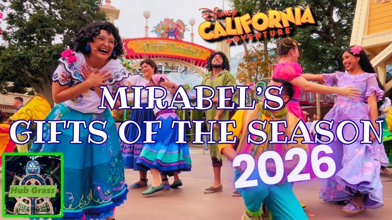 Рождественское шоу Encanto: Подарки сезона от Мирабель в парке Disney's California Adventure в 20...