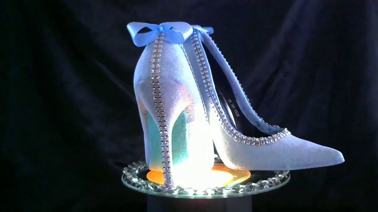 How to Glitter shoes / Glitter high heels - customise old shoes with glitter.