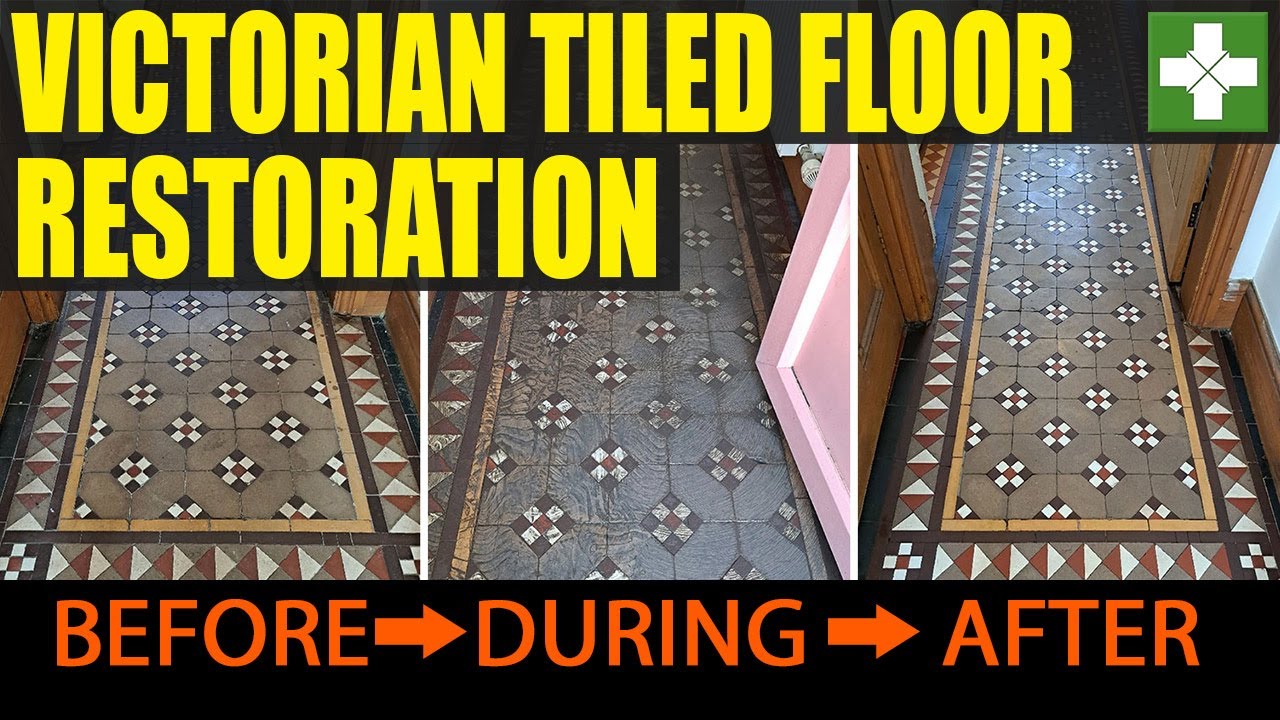 Victorian Tiled Hallway Floor Restoration in Walsall