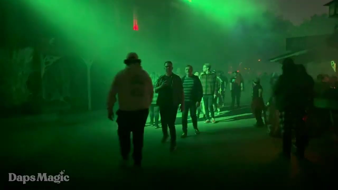 Ghost Town Streets Scare Zone | Opening Night | Knott's Scary Farm 2024 4K