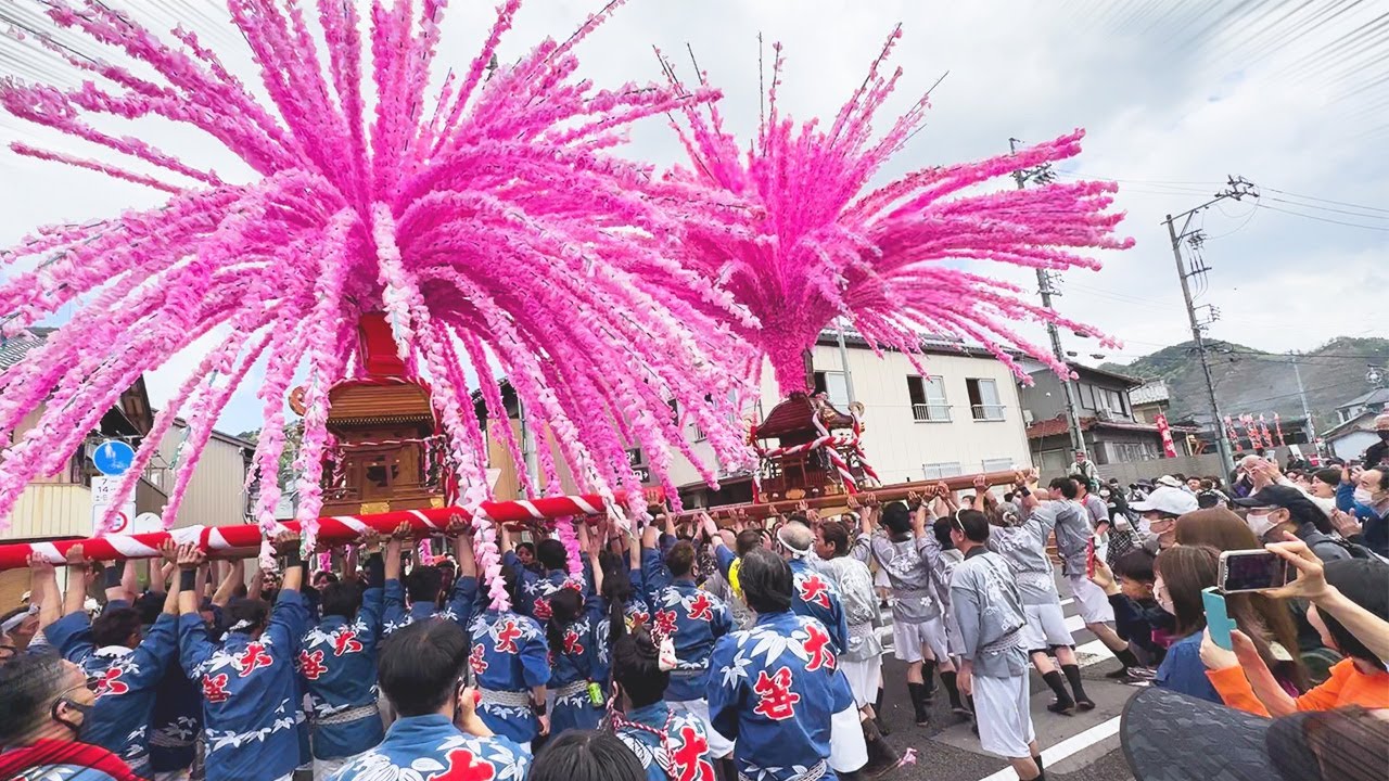 【ド迫力映像】4年ぶり開催の美濃まつり！花みこしの