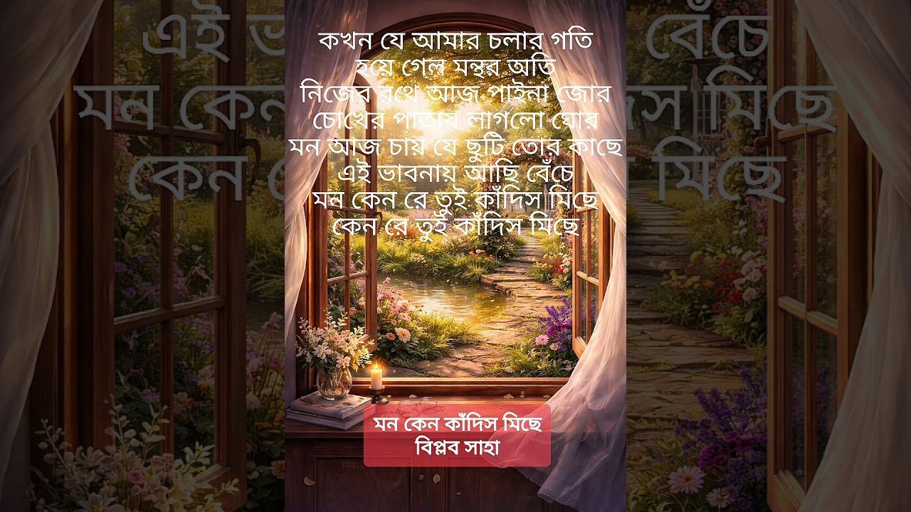 মন কেন কাঁদিস মিছে: বিপ্লব সাহা