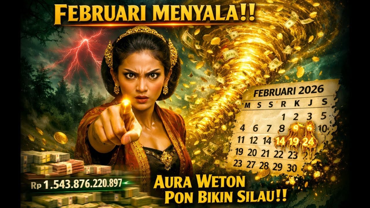 EDAN PARAH‼️FEBRUARI 2026 AURA WETON PON TERBUKA, KEHOKIAN TUMPAH RUAH‼️