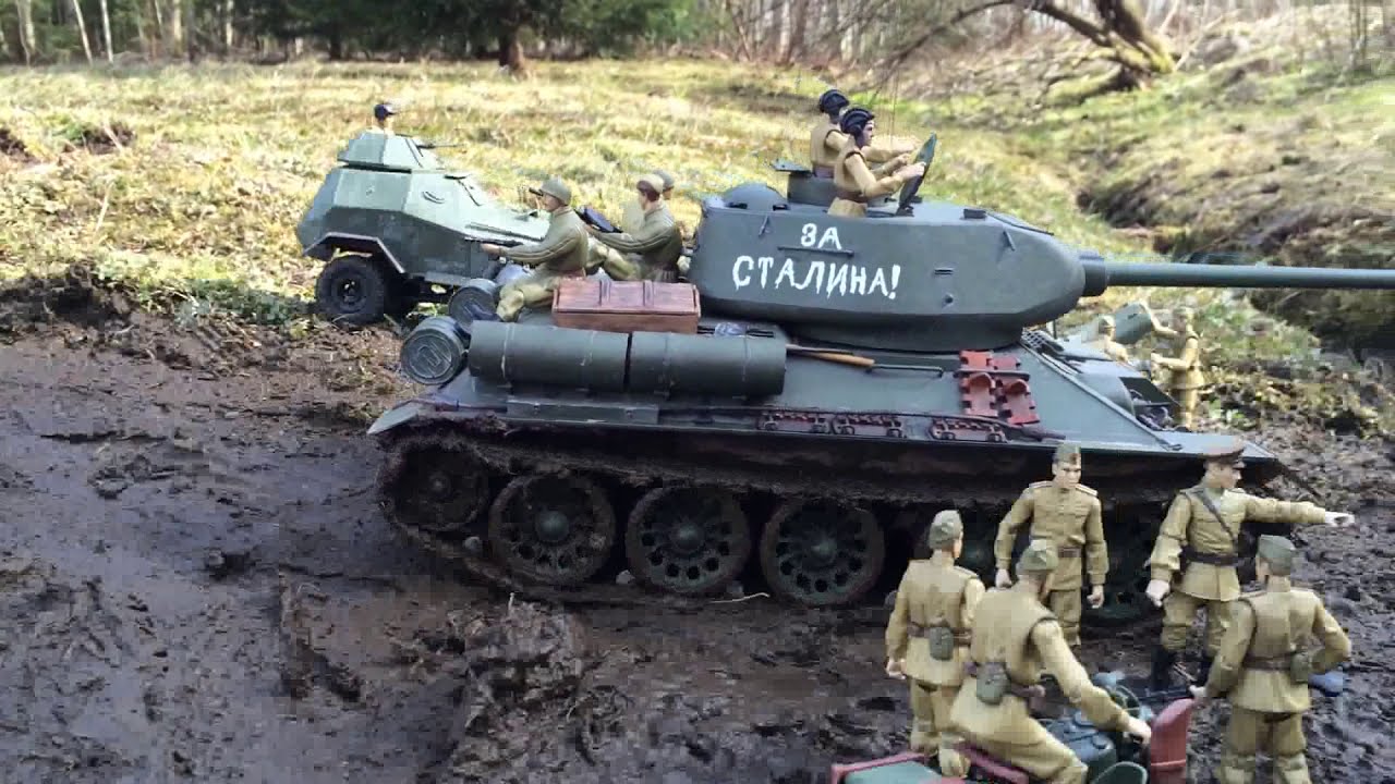 1/16 rc T-34/85 Heng Long & custom BA-64