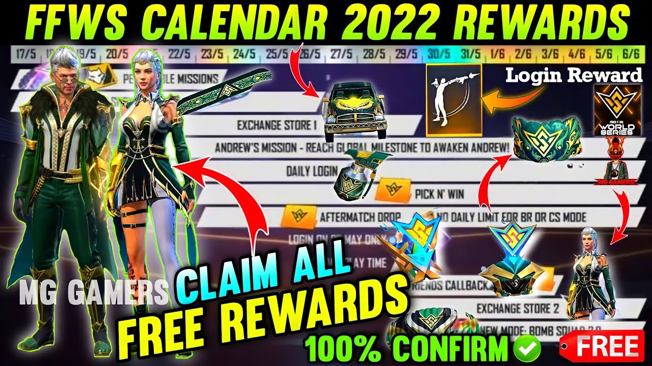 FFWS CALENDAR 2022 | FREE FIRE WORLD SERIES EVENT | FFWS EVENT FREE FIRE | FREE FIRE NEW EVENT |
