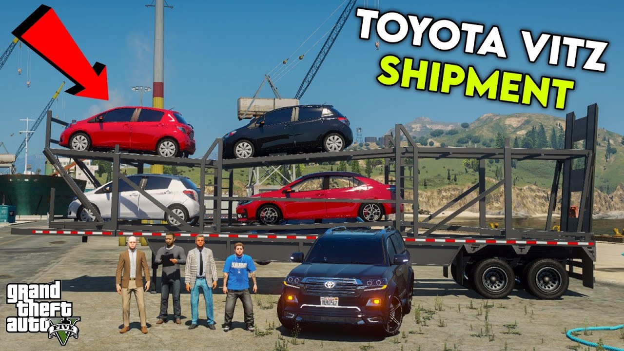 NEW CAR SHIPMENT 'TOYOTA VITZ 2014'| DADA ABU & JIMMY | GTA 5 PAKISTAN