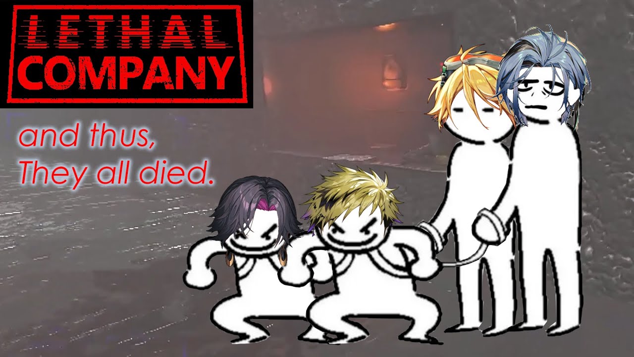 KRISIS and Hex ALL DEATHS COMPILATION in Lethal Company