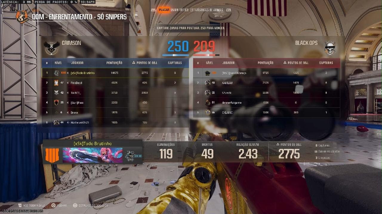 Os caras Sofreram pra Minha Sniper