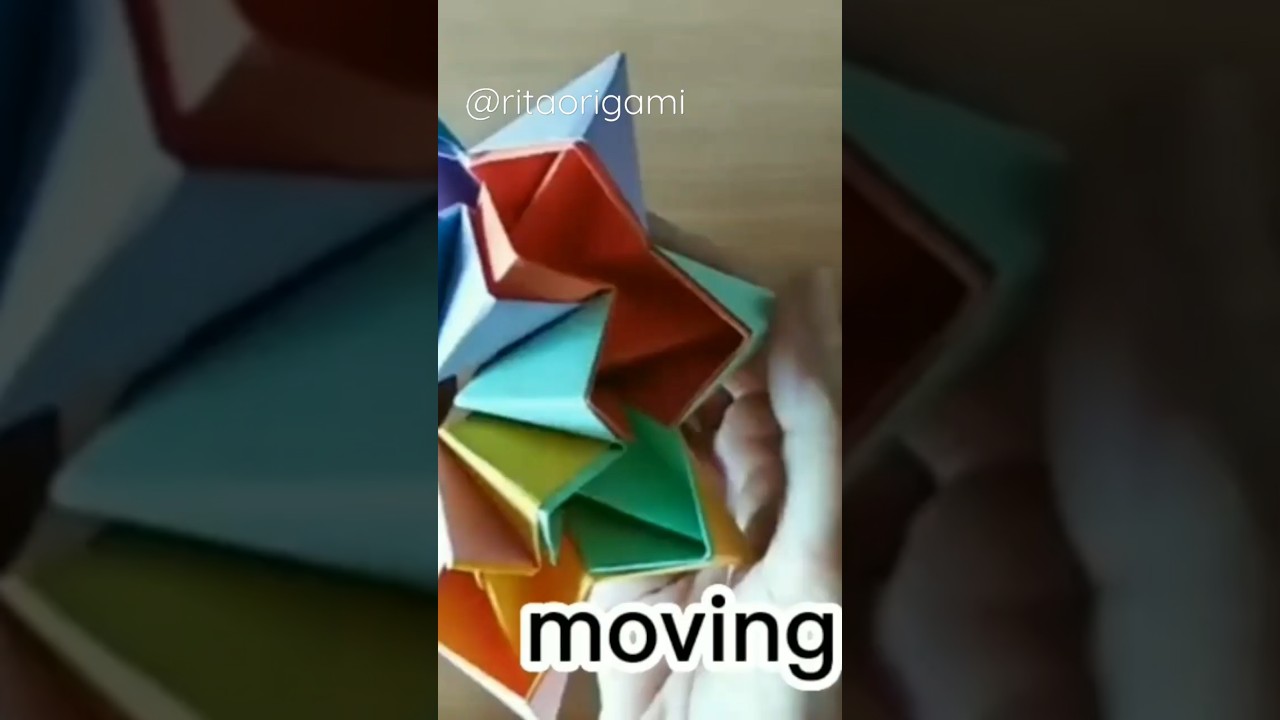 moving flexagon @ritaorigami1603  #flexagon #origamitutorial #origamifacile #easyorigami