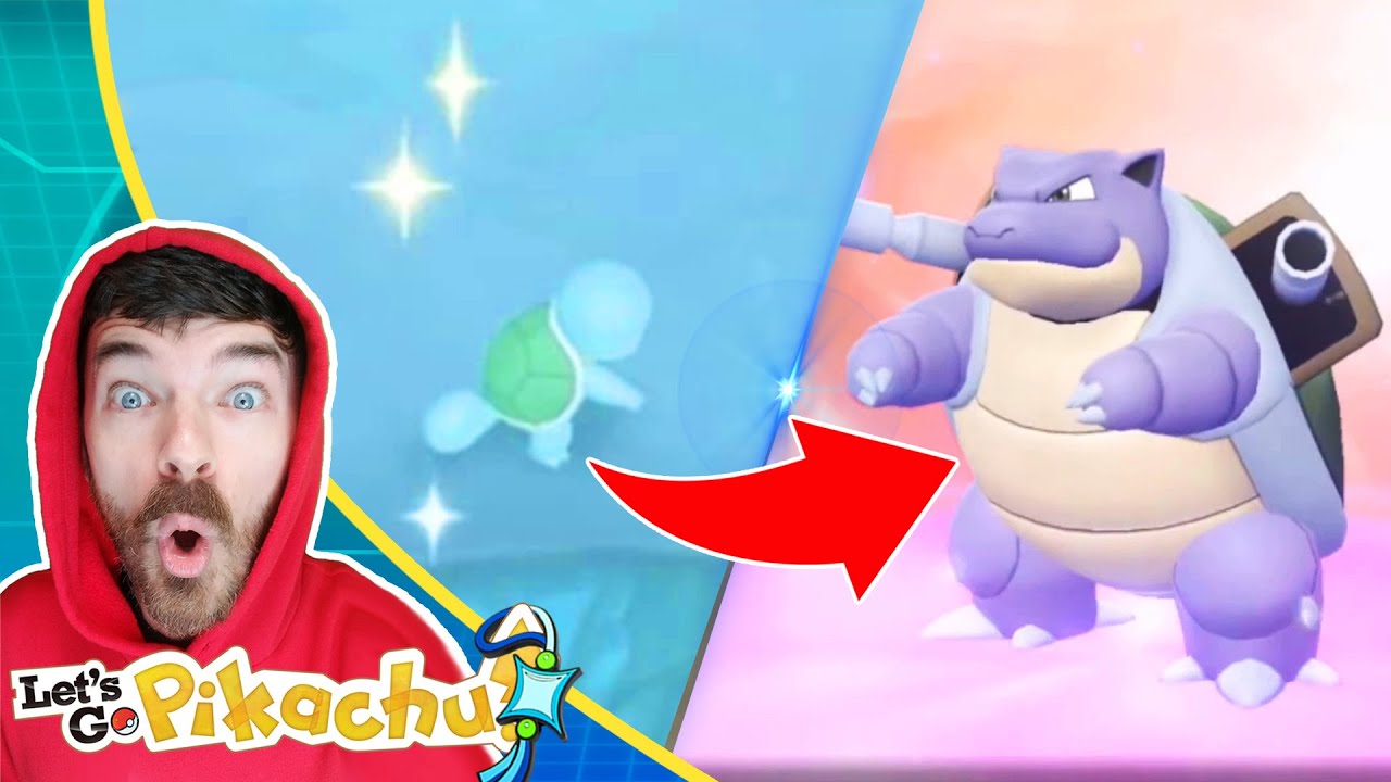 Shiny Squirtle, Shiny Wartortle & Shiny Blastoise! | Pokemon Let's Go Extreme Shiny Living Dex