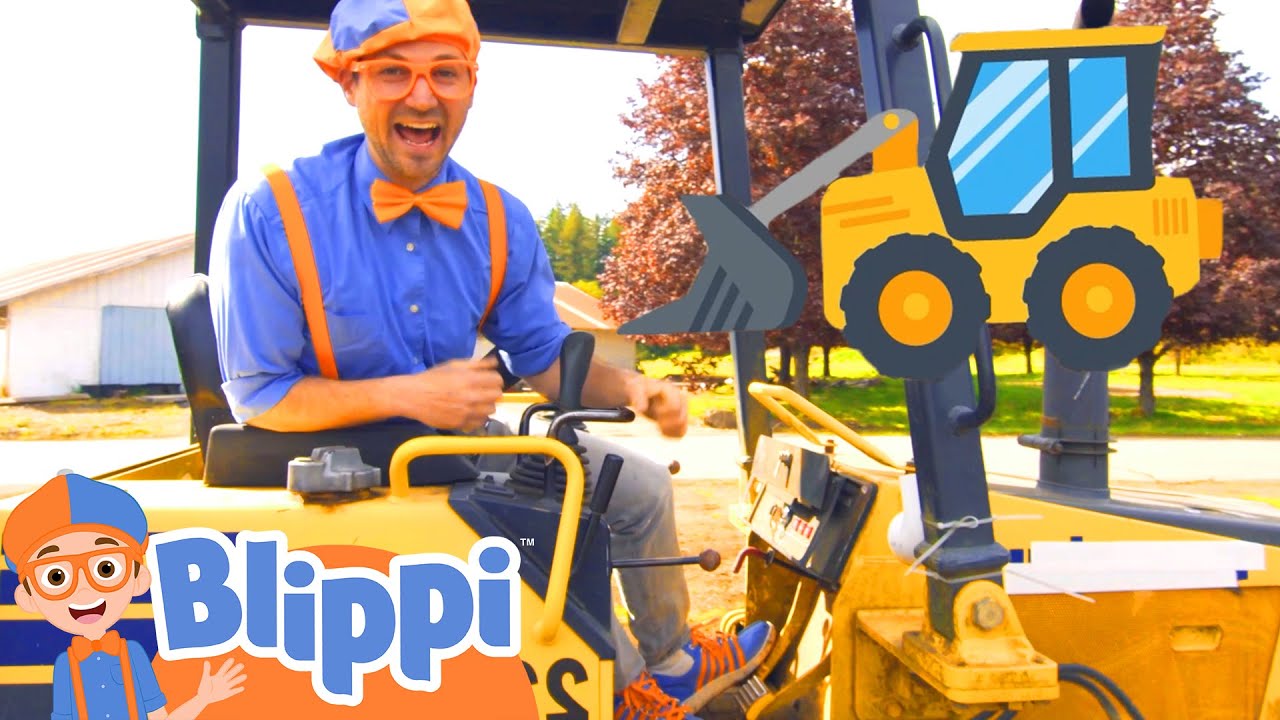 Blippi Learns About Bulldozers & Excavators! | Vehicles for Kids | Educational Videos For Toddlers