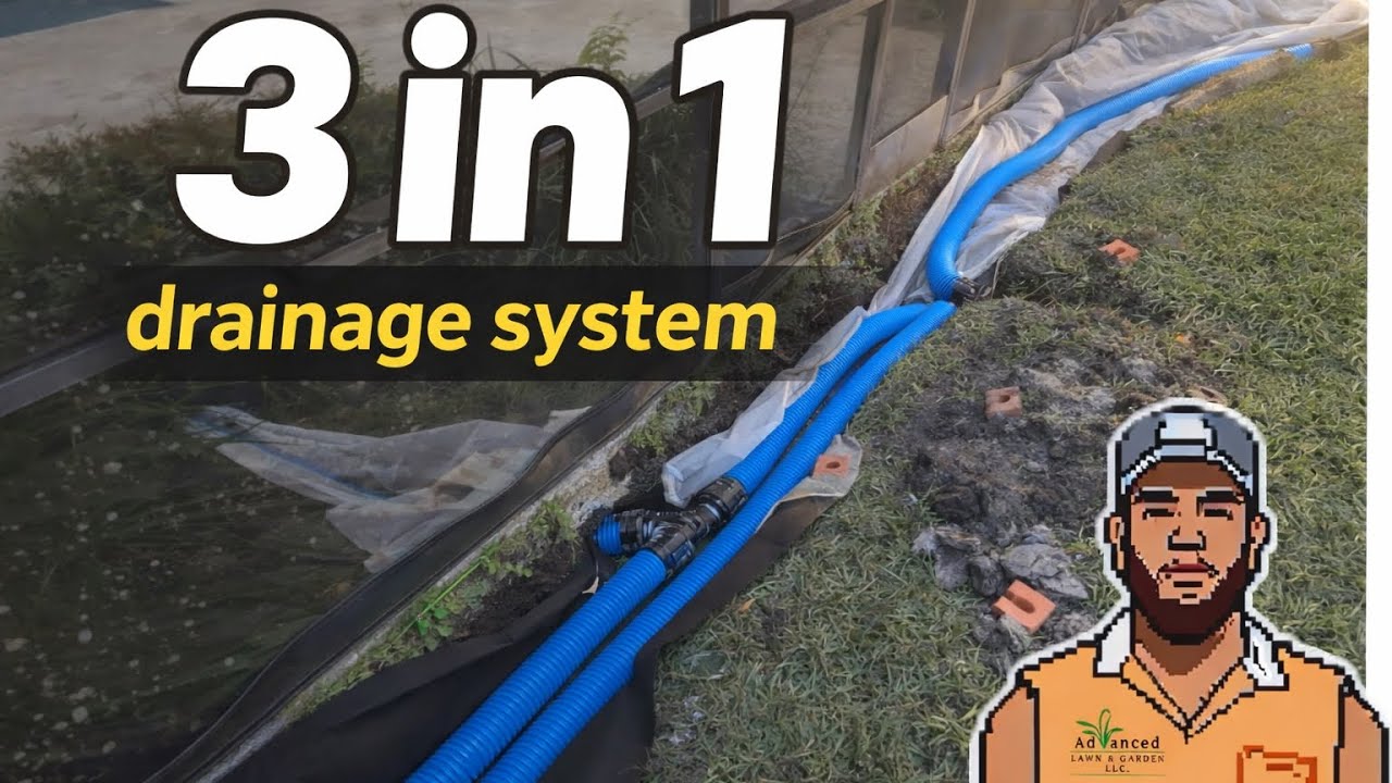 Florida 3 Stage Drainage System - Gutters/ French Drain/ Sump Pump. 