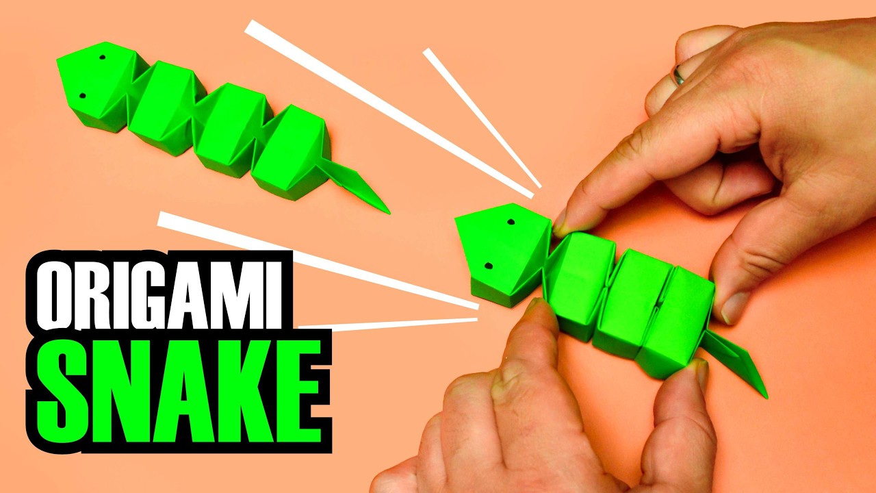 Easy Origami Sliding Snake