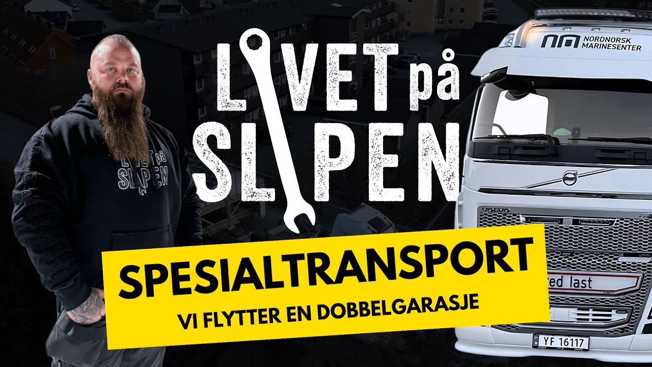 Flytting av en DOBBELGARASJE –  med Hulk1!