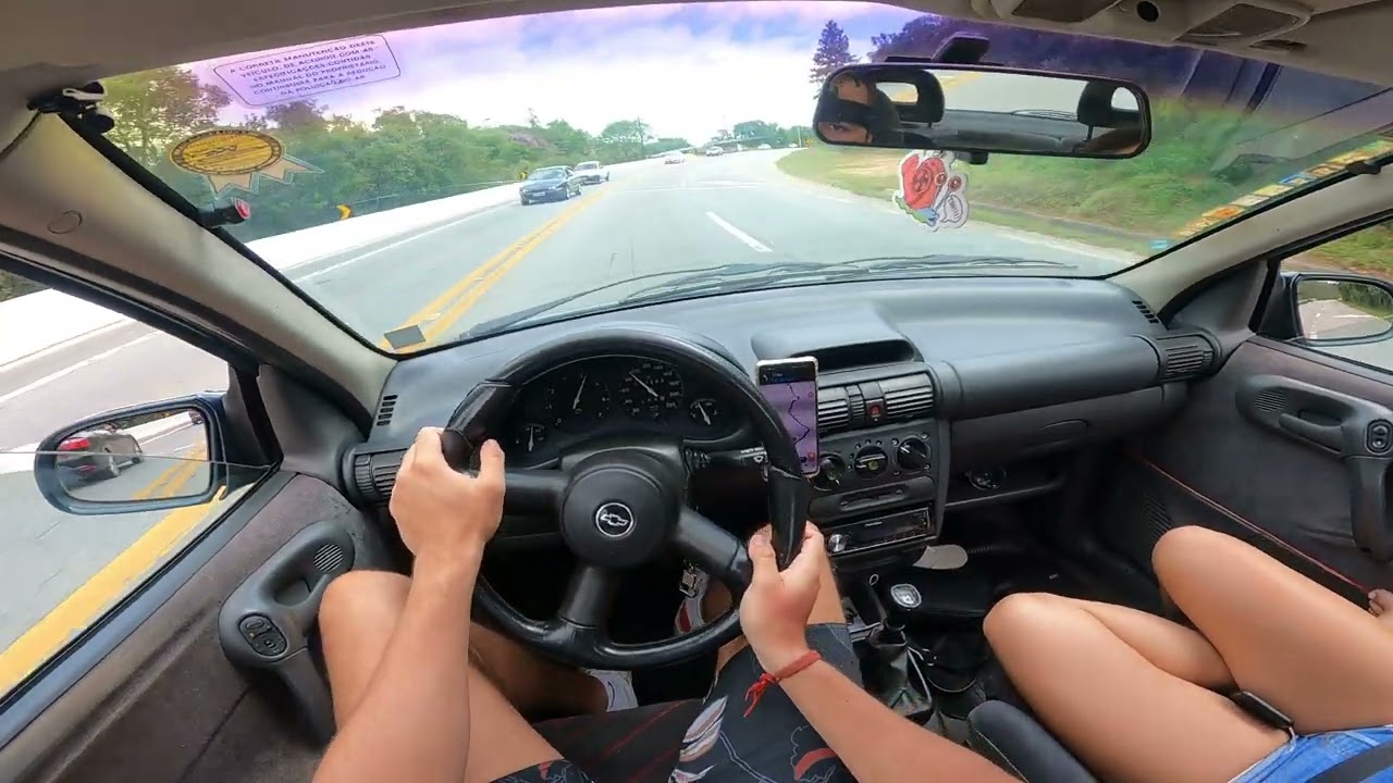 1996 CORSA GSI 1.6 16V | POV TESTE DRIVE ON THE ROAD