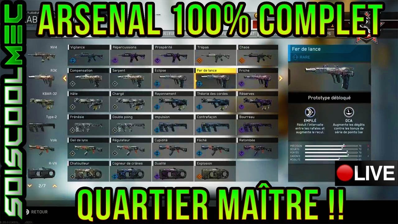 Live Opening Quartier Maître! Objectif Finir Le Quartier Maître A 100%! {Réussi} CoD IW! Go 26K! ^^