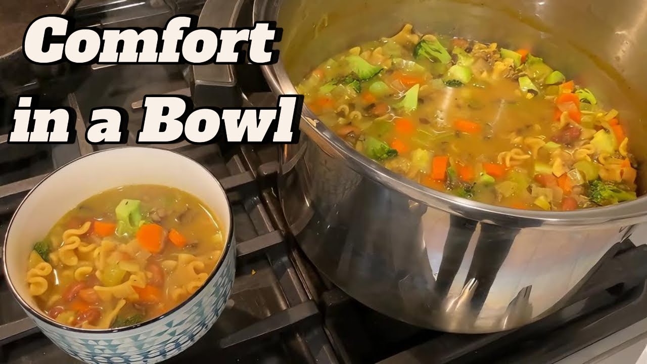 The Coziest Protein Packed Noodle Soup