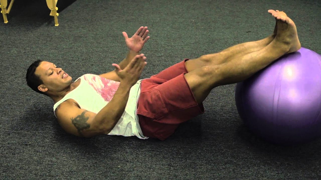 Hip Extension / Knee Flexion Exercise (for hamstrings, glutes and abs)