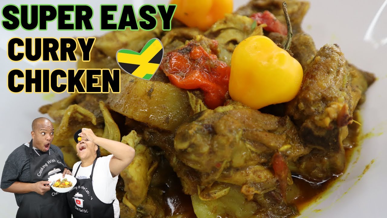 How to Cook SUPER EASY Jamaican Style Curry Chicken in a Pressure Cooker | 10 Ingredient Recipe