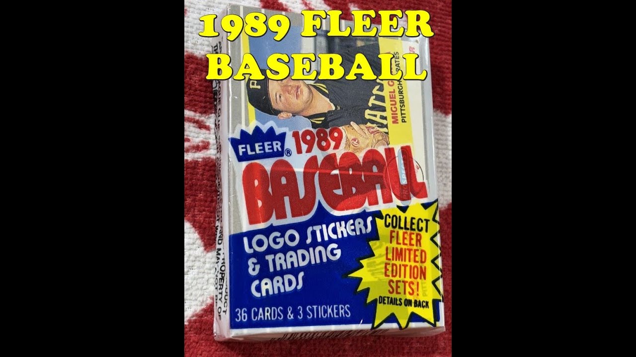 Большой набор бейсбольных виолончелей Fleer 1989 года!