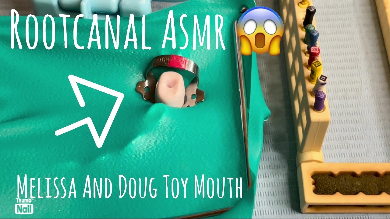 ASMR | Rootcanal Dental Procedure on Melissa and Doug Toy Mouth | Relaxing
