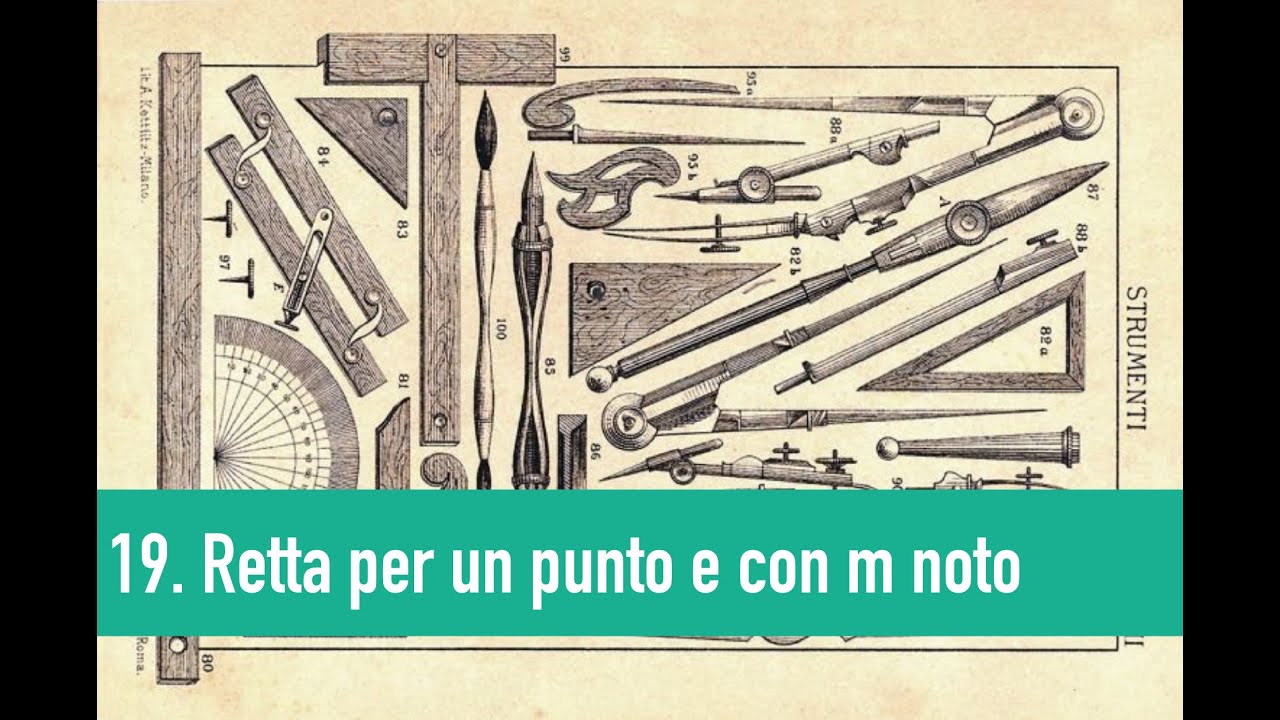 19. Retta passante per un punto e con m noto