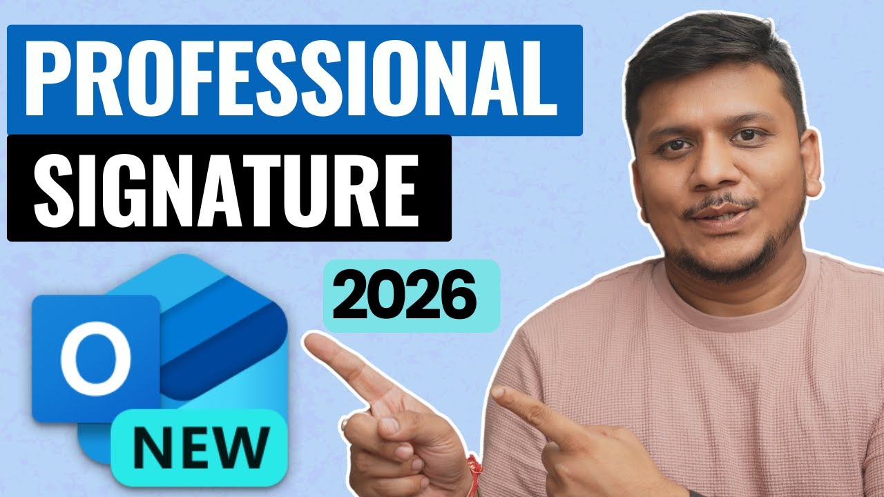 How to Create a Professional Email Signature in Outlook | Step-by Tutorial [2026]