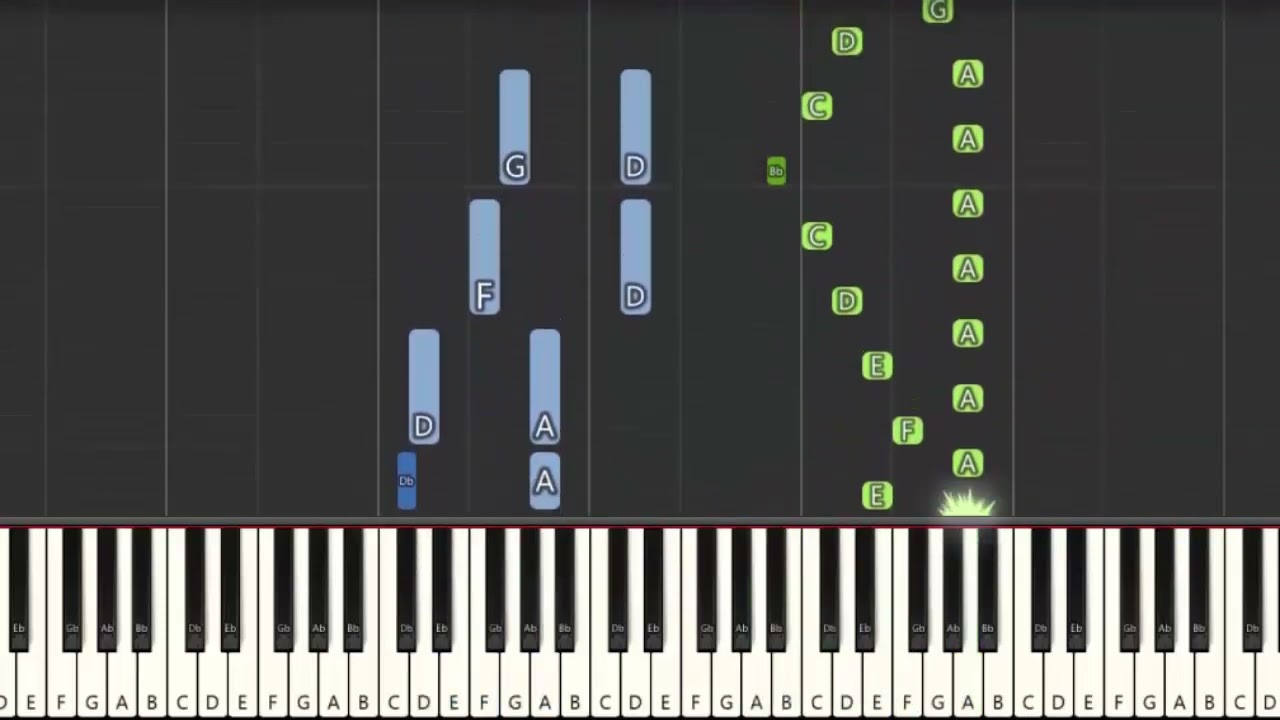 Toccata and fugue - Bach | A simple piano tutorial