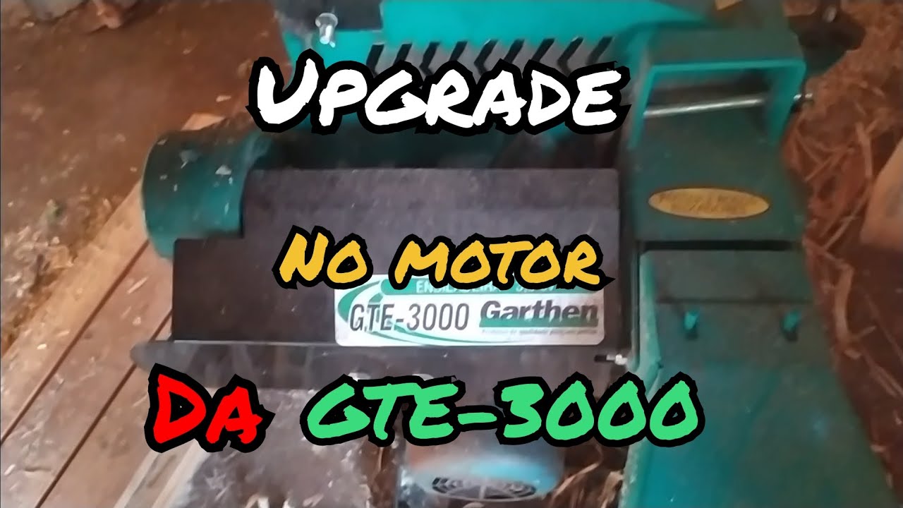 Trocamos o motor da ensiladeira Garthen GTE-3000, agora sim!!!