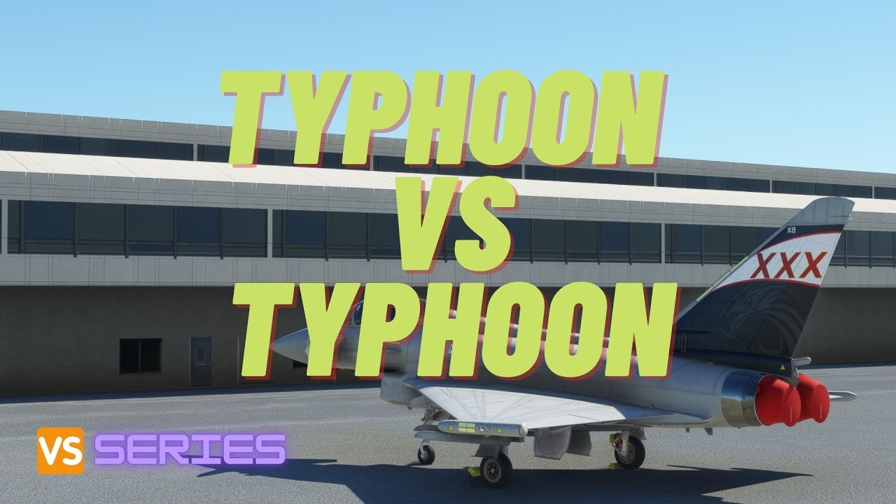 MSFS2020 Bredok3D EuroFighter Typhon vs CJ Simulations EuroFighter Typhoon