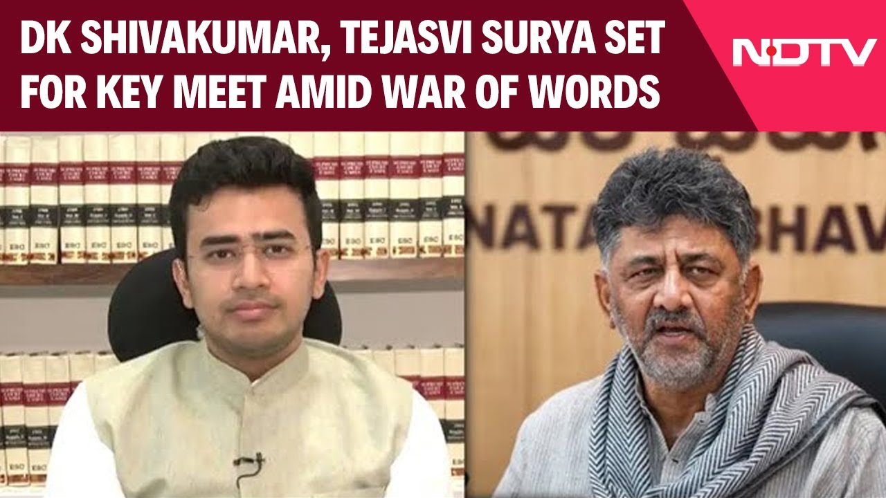 Bengaluru Tunnel Row: DK Shivakumar, Tejasvi Surya Set For Key Meet Amid War Of Words