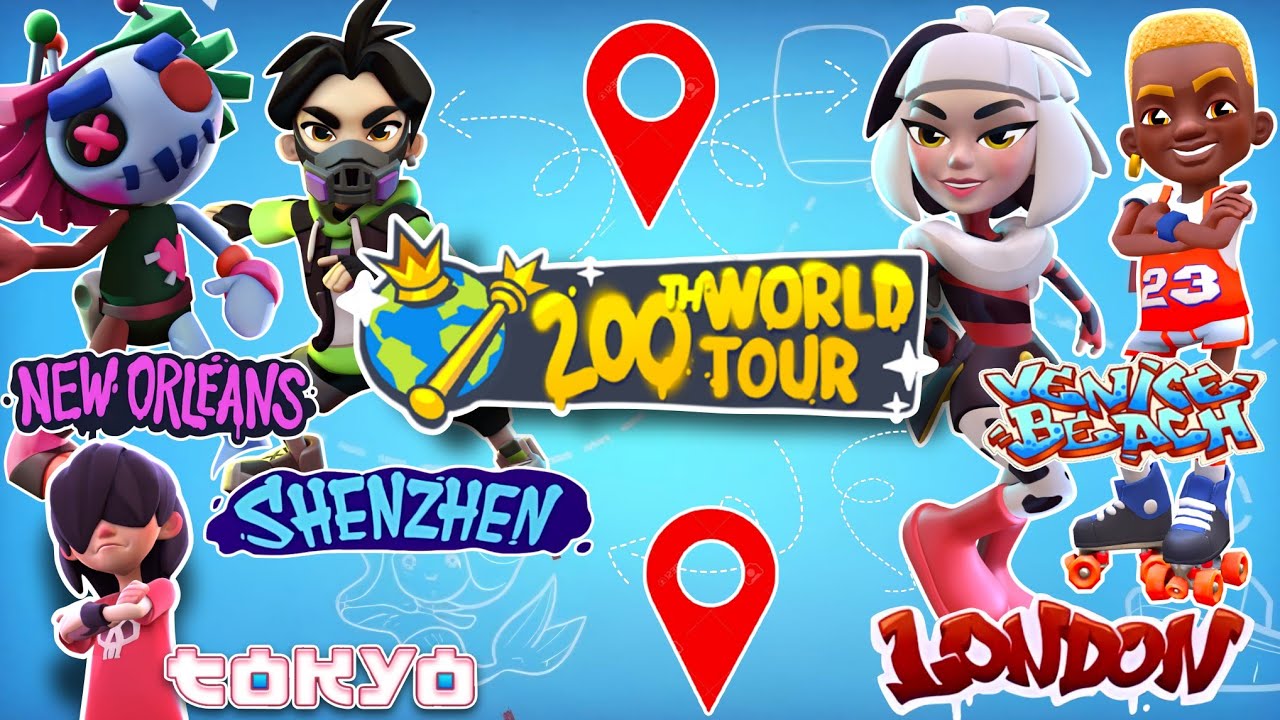 Subway Surfers 200th World Tour Challenge- 5 Different World Tours of Subway Surfers Copenhagen 2025