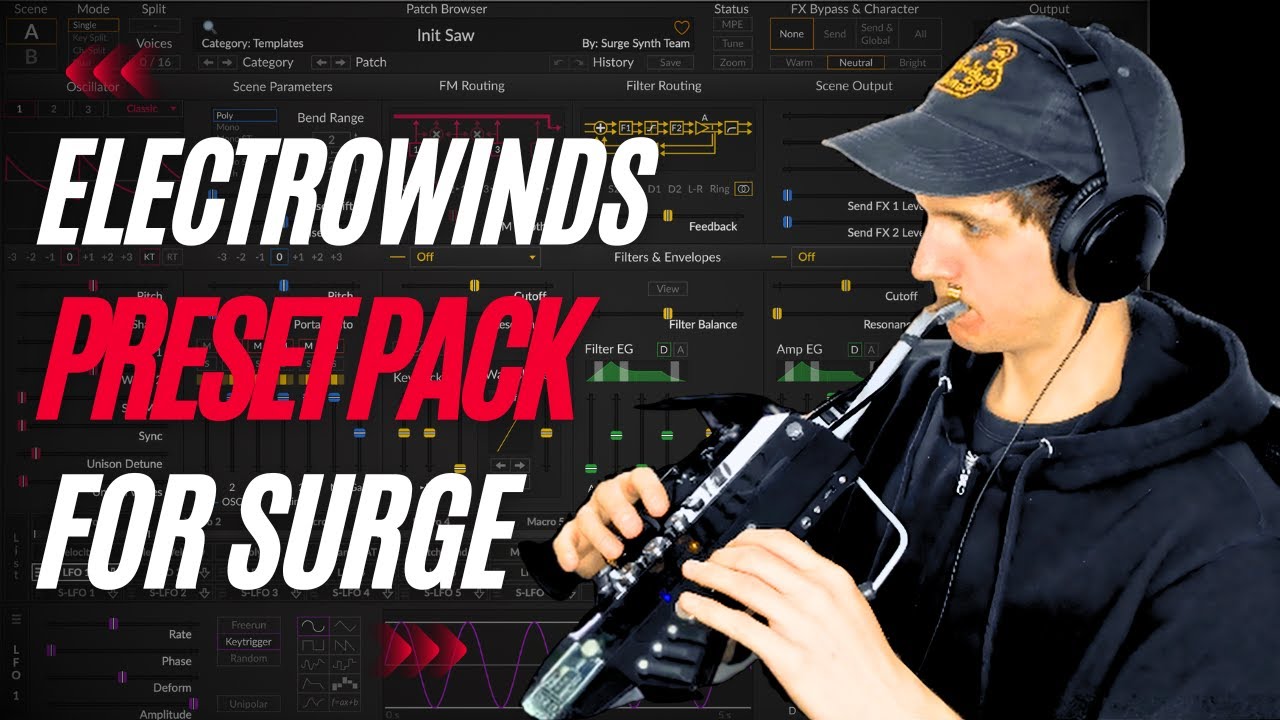 Electrowinds Presets for SURGE (free synthesizer)