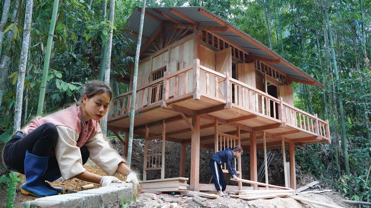 2 years living in the forest P3: build a house, farm, bring vegetables to the market to sell
