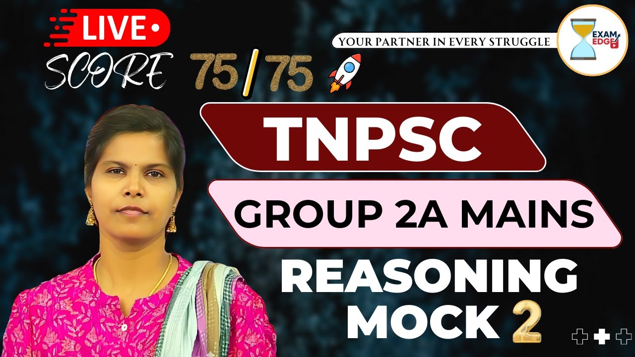TNPSC Group 2A Mains Reasoning 2026 - Revision Mock 2 #tnpsc #group2amains #divyareasoning