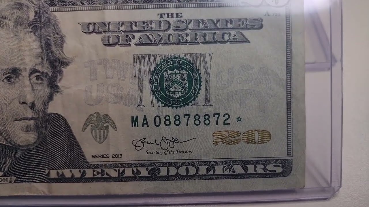 Paper money misaligned Treasury seal worth money wallet