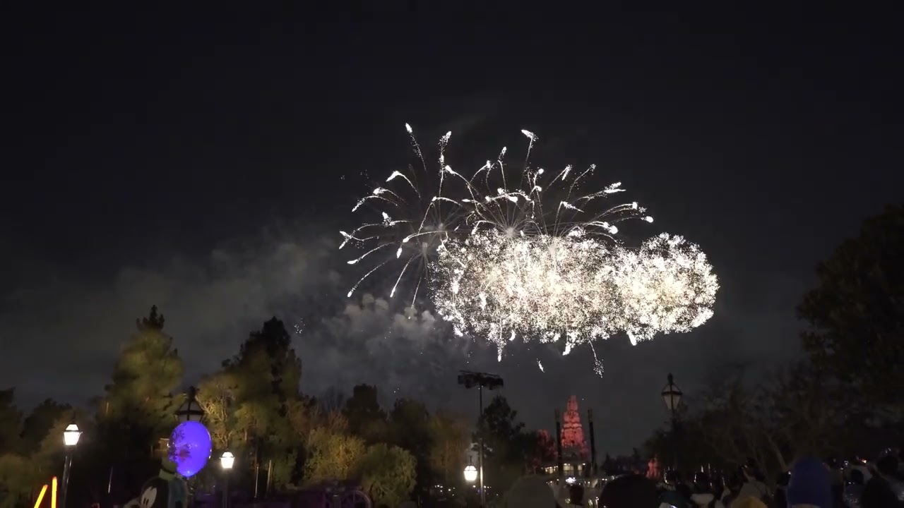 Disneyland, CA Firework New Year's Eve 2022 Countdown Rivers of America