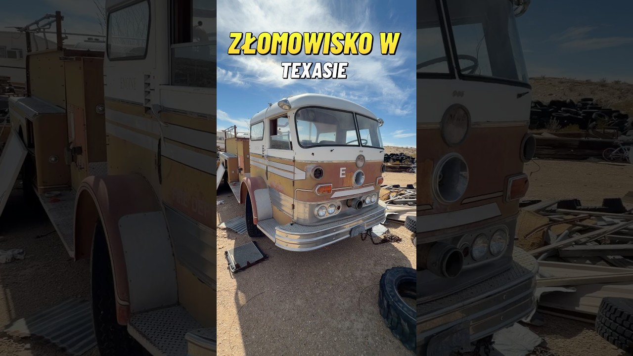 Złomowisko USA Texas W&oacute;z Strażacki z OSP :)