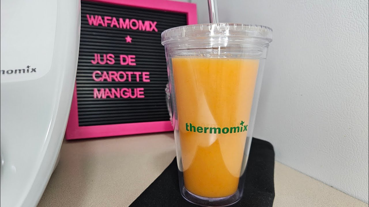 Jus de carotte,mangue,orange au thermomix #thermomixcanada
