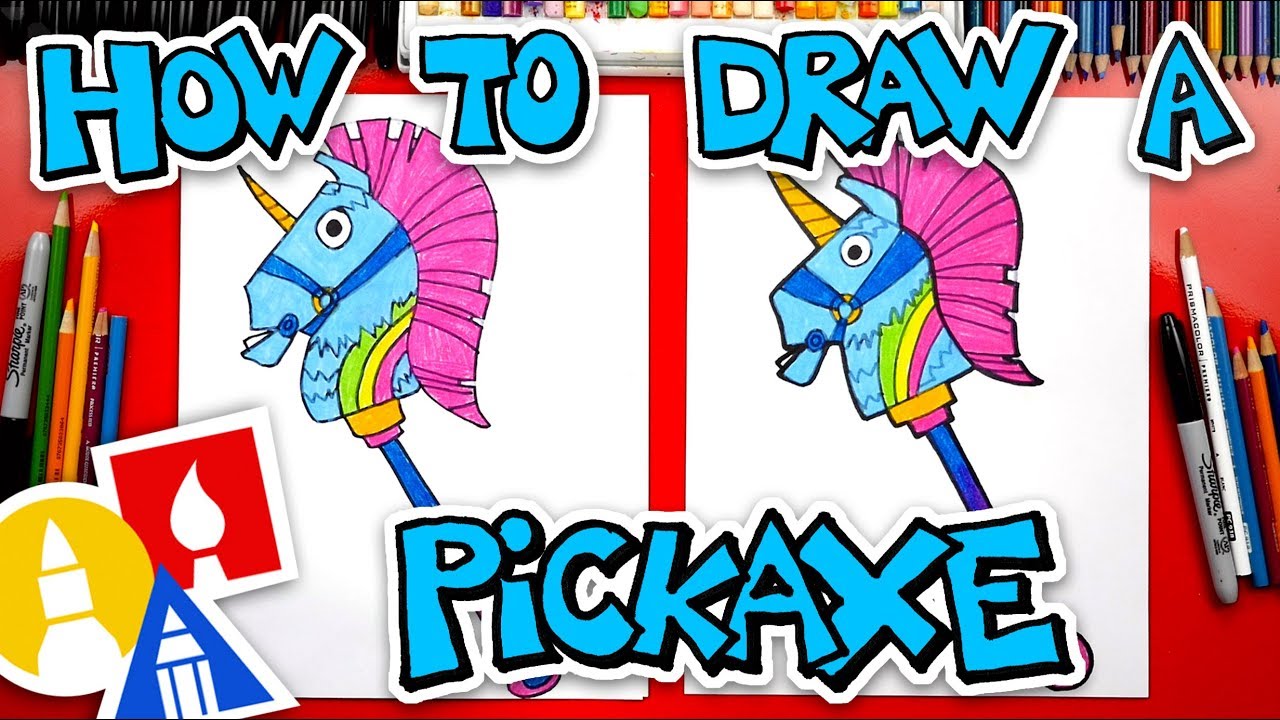 How To Draw Fortnite Rainbow Smash Pickaxe