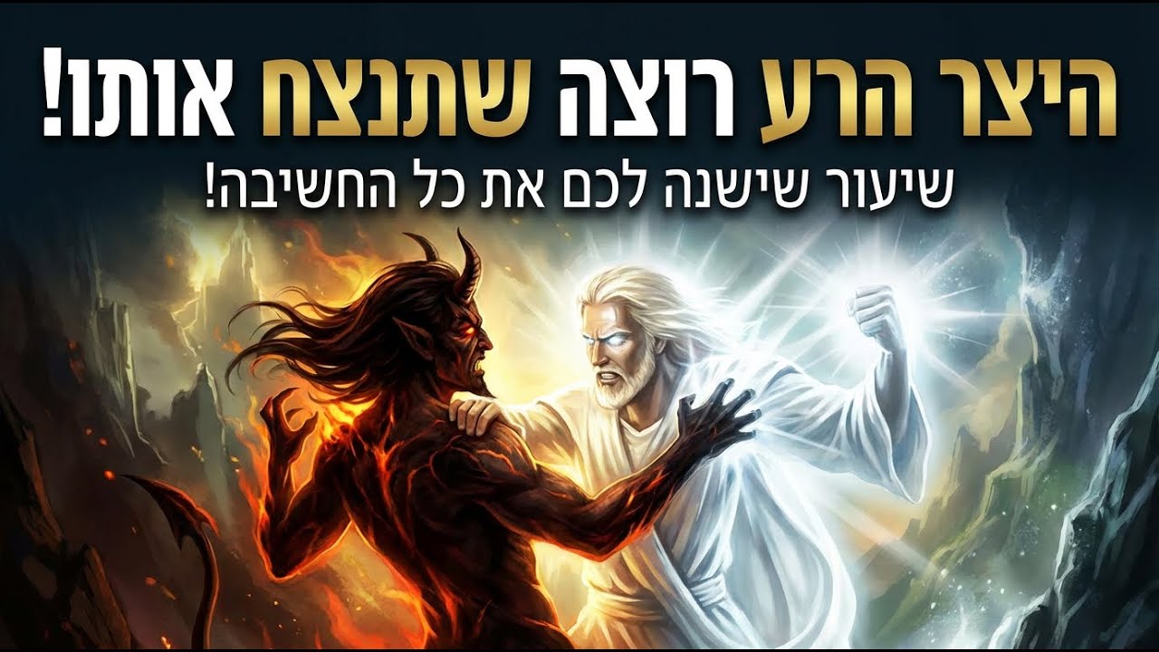 היצר הרע רוצה שתנצח אותו! שיעור שישנה לכם את כל החשיבה!