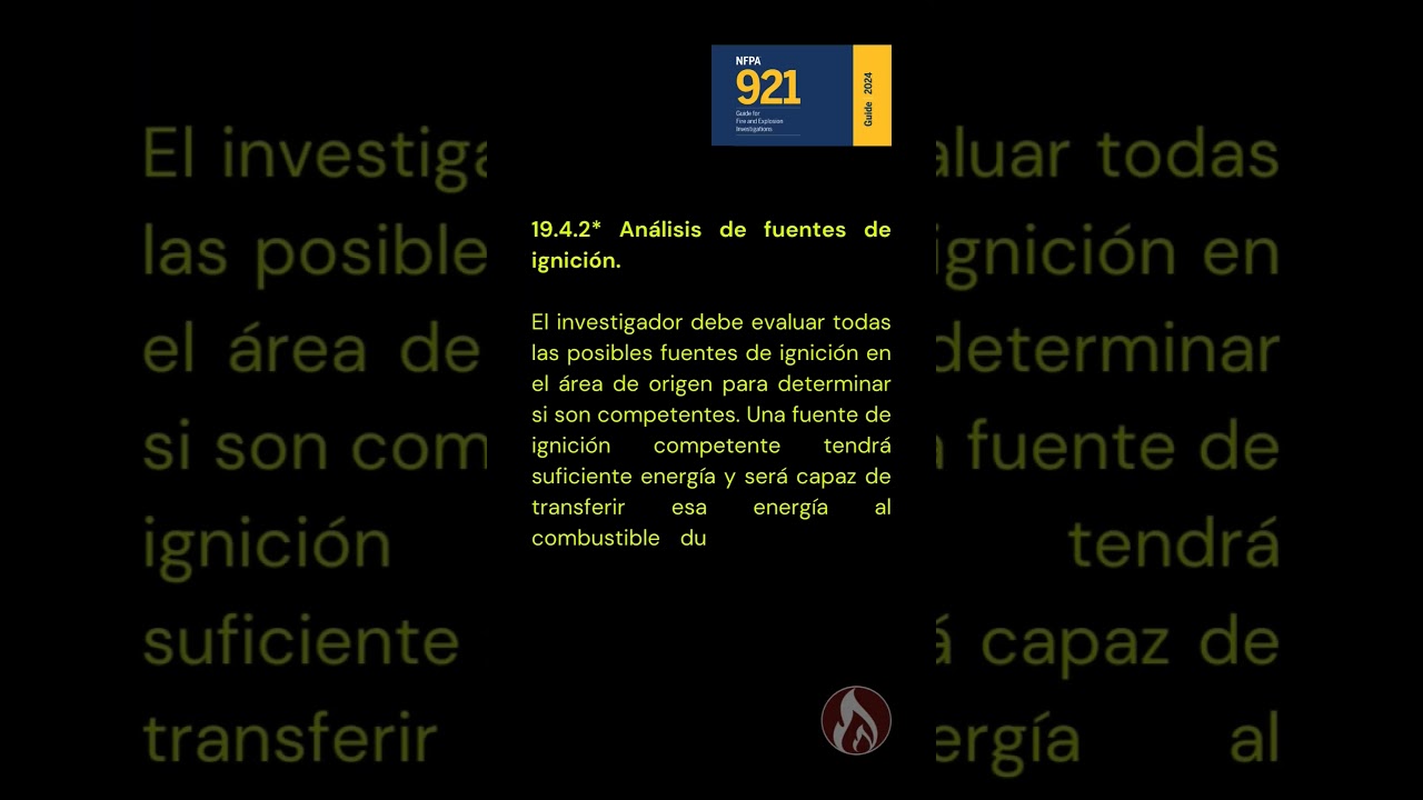 ELECTRICIDAD EST&Aacute;TICA NFPA 921 / 2024