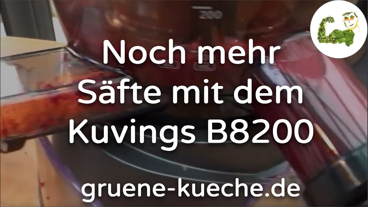 Kuvings B8200 - blättrige Zutaten, Fenchel, Möhren und Zitrone entsaften (Teil 4/7)