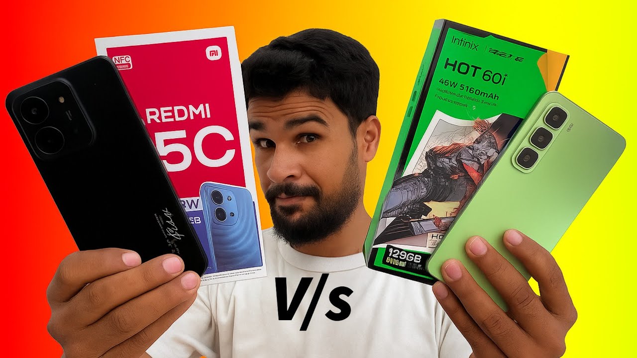 مقارنة أفضل هاتف إقتصادي infinix ho60i VS redmi 15c