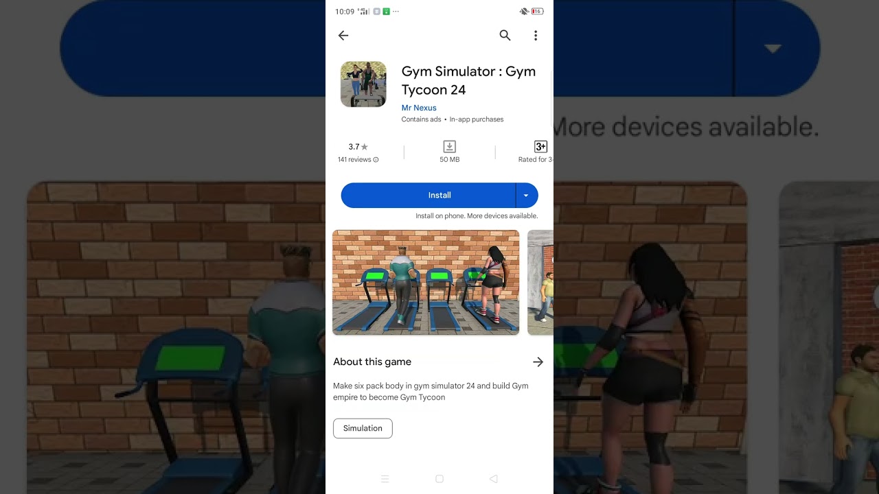 how to download gym simulator 24 in Android mobile #shorts